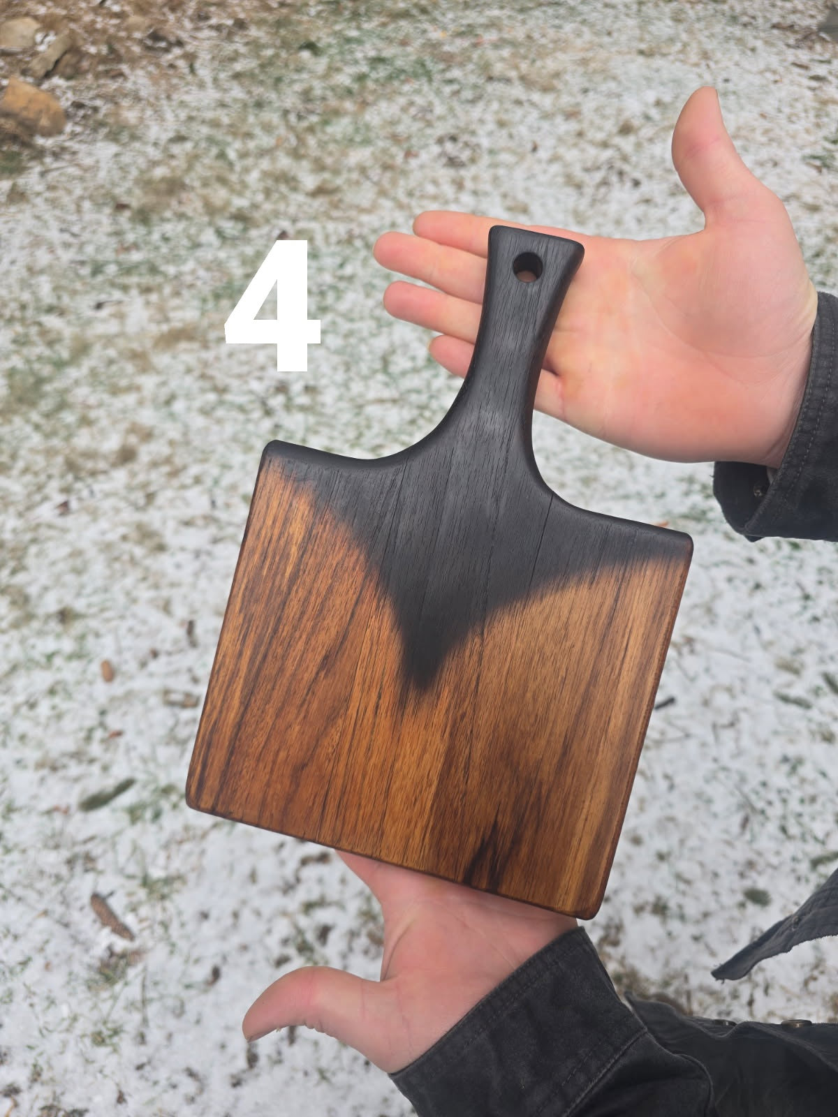 Handmade Teak Cutting & Serving Board with Handle