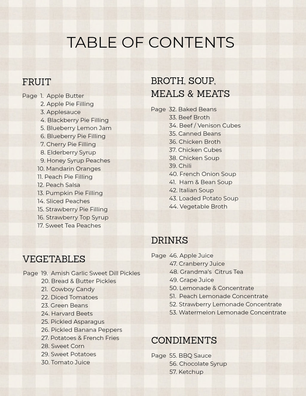 Canning Recipe Book - Preserve the Harvest  (Digital + Print Options)
